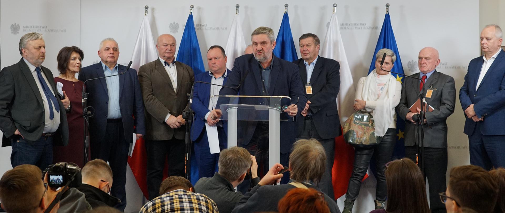 Konferencja prasowa na temat Porozumienia Rolniczego