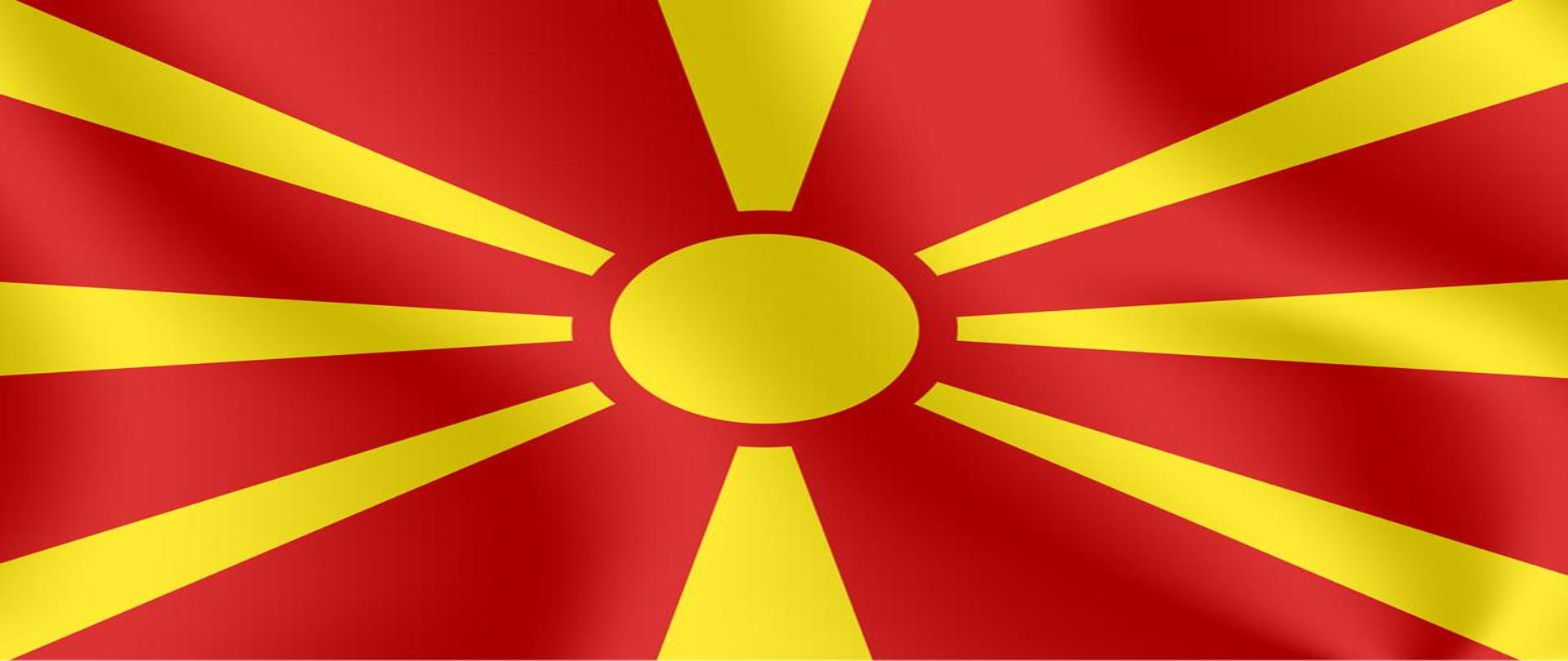 Flaga Macedonii.