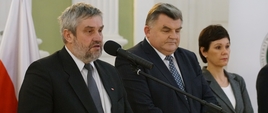 Minister Jan Krzysztof Ardanowski podczas spotkania