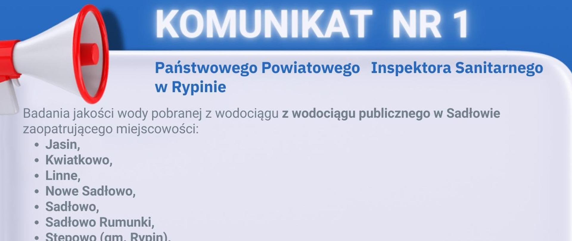 Badanie jakości wody