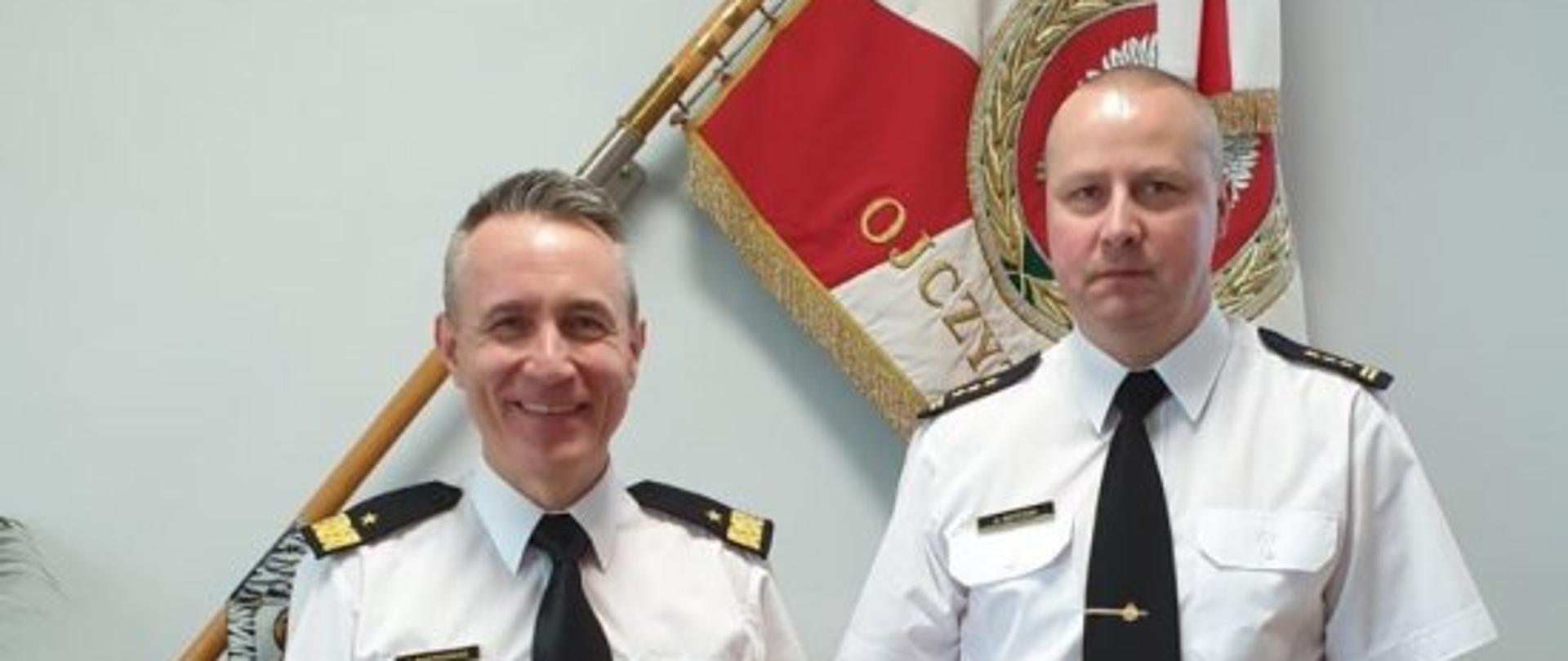 nadbryg. Andrzej Bartkowiak oraz st. bryg. Dariusz Matczak