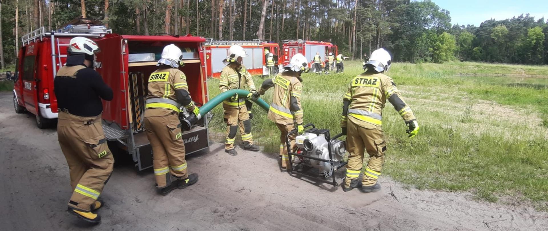 Ćwiczenia z zakresu gaszenia pożarów lasów