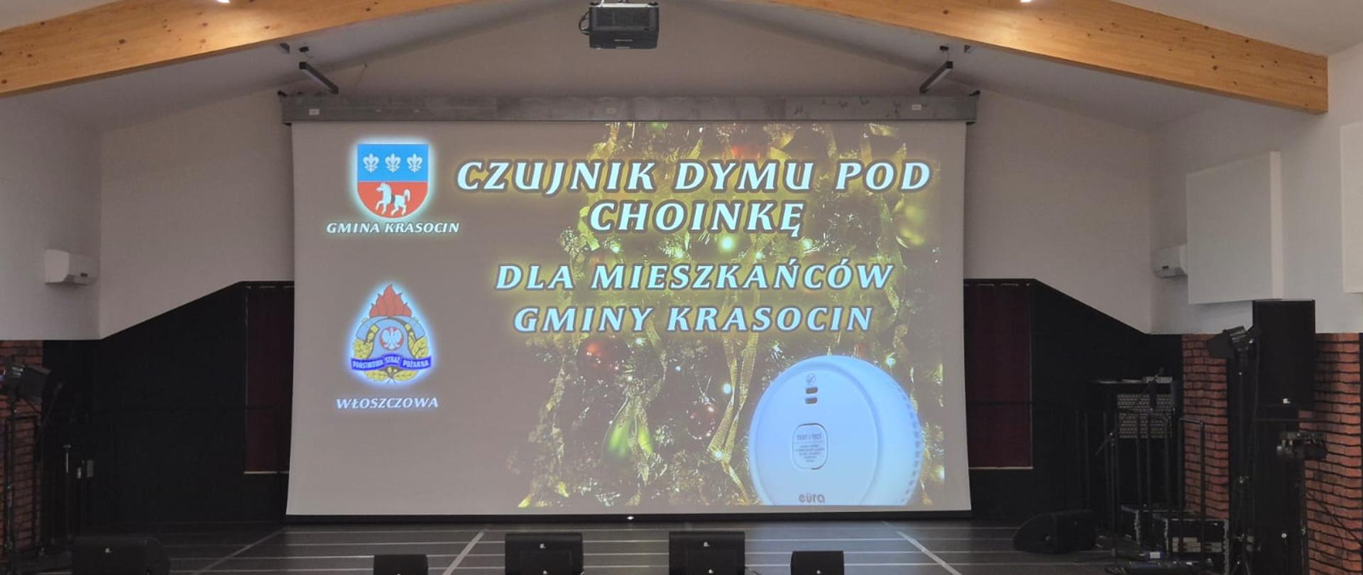 Czujka dymu pod choinkę dla mieszkańców Gminy Krasocin