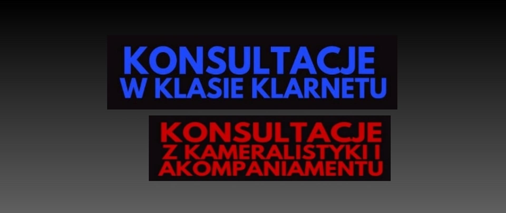 Plakat Konsultacje