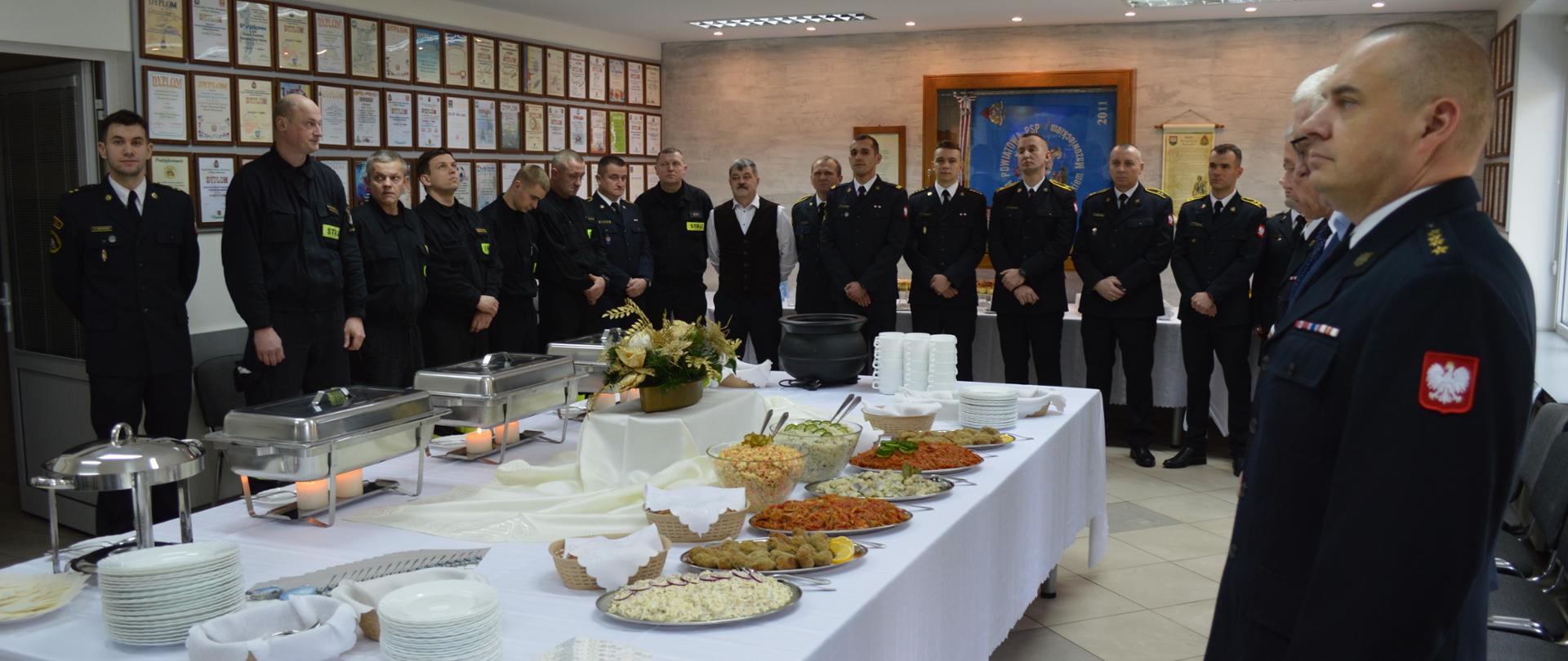 Spotkanie opłatkowe w Komendzie Powiatowej Państwowej Straży Pożarnej w Wysokiem Mazowieckiem