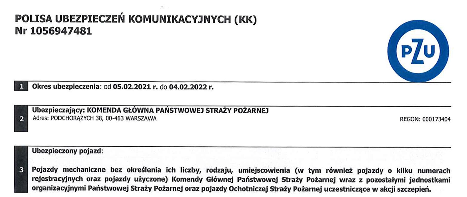 Polisa ubezpieczenia NNW