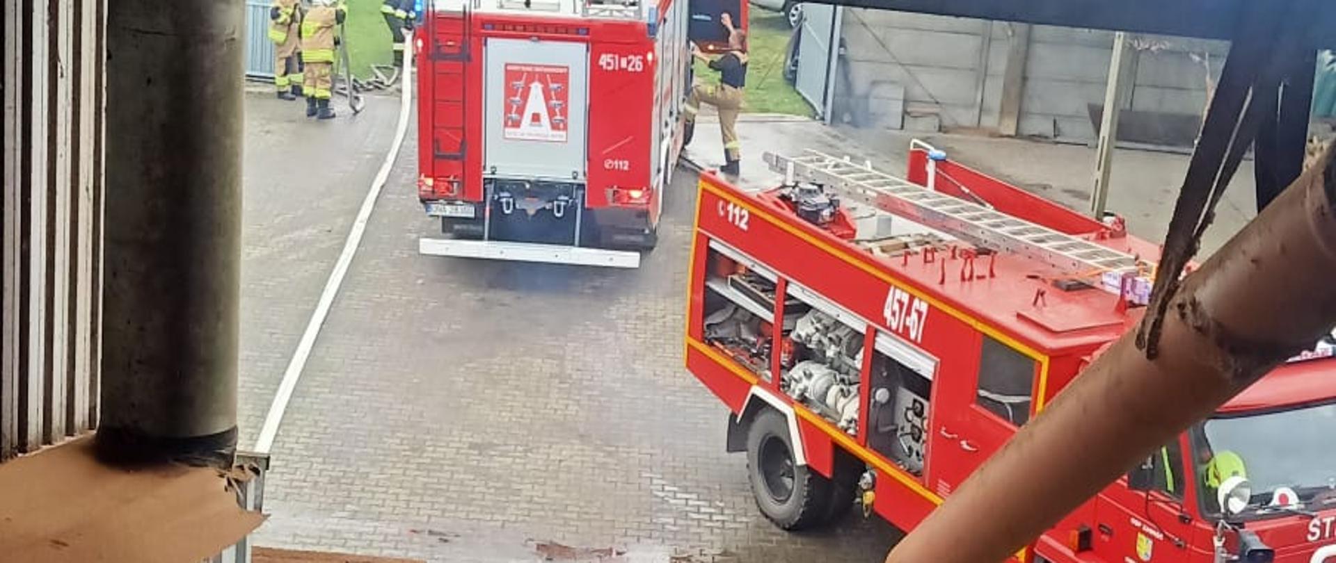 Pożar suszarni w miejscowości Kopalina.