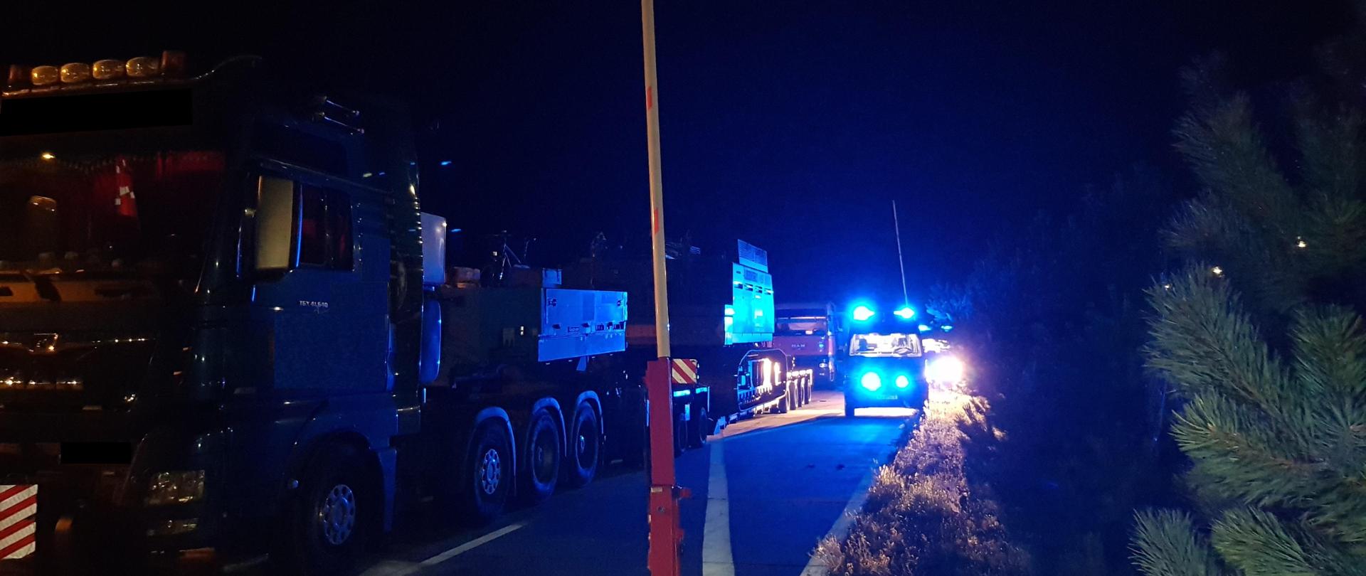 Widok na punkt ważenia pojazdów przy drodze S8