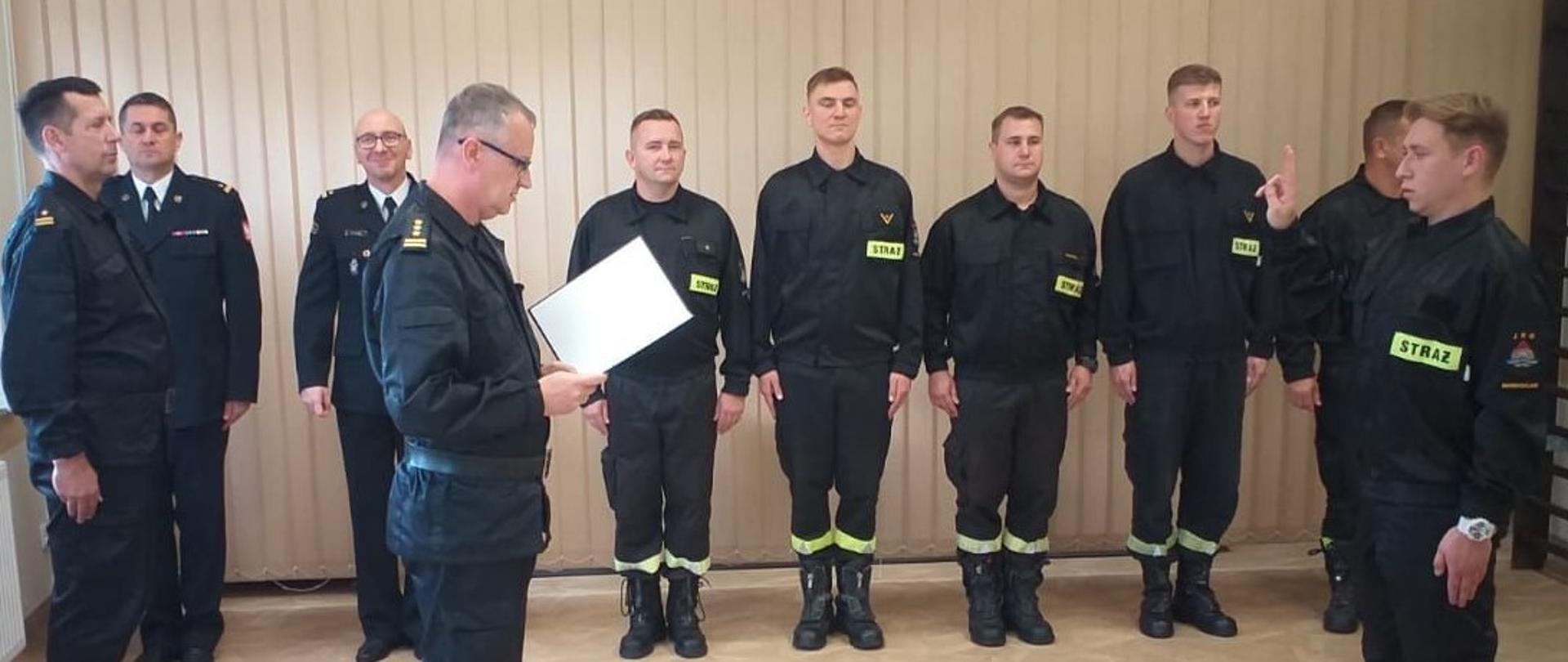 Ślubowanie strażaka z JRG 2 Inowrocław