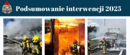 Podsumowanie działalności małopolskich strażaków - plakat