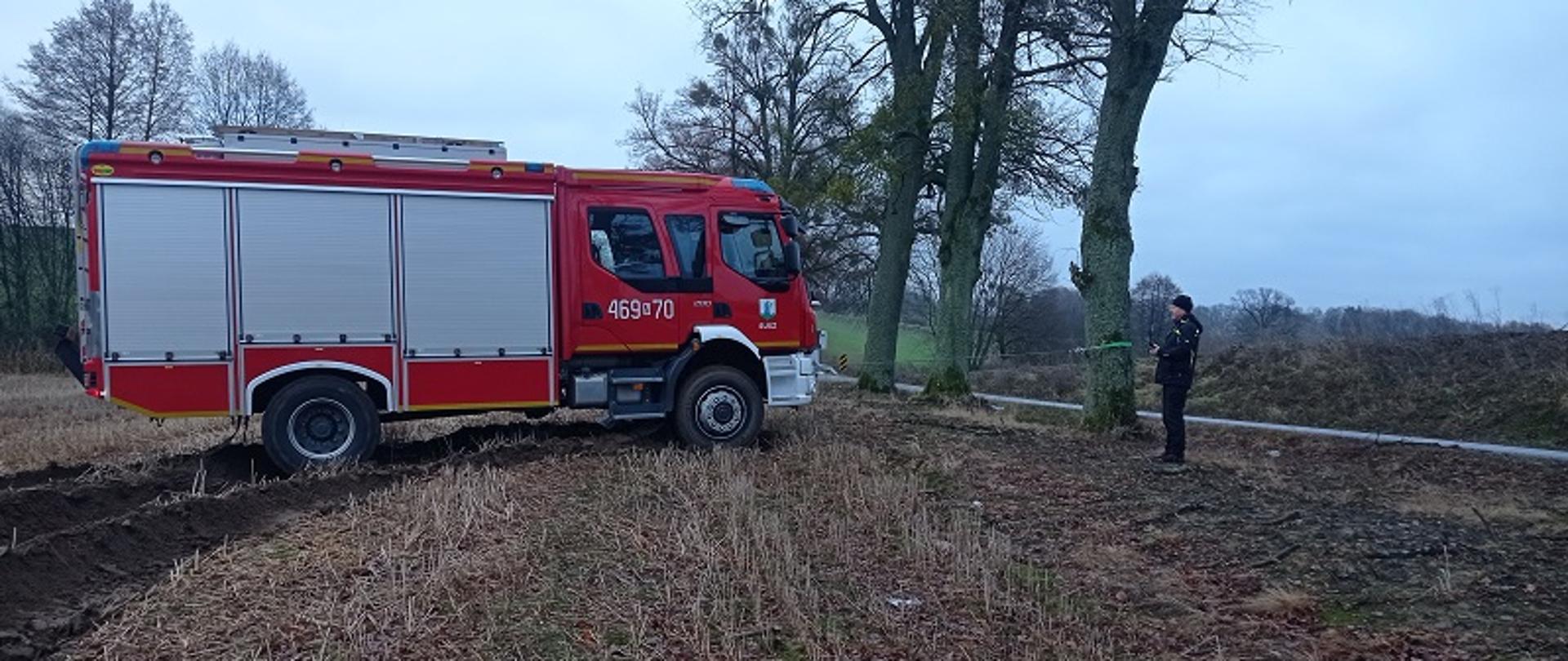 Wykorzystanie wyciągarki do asekuracji pojazdu 