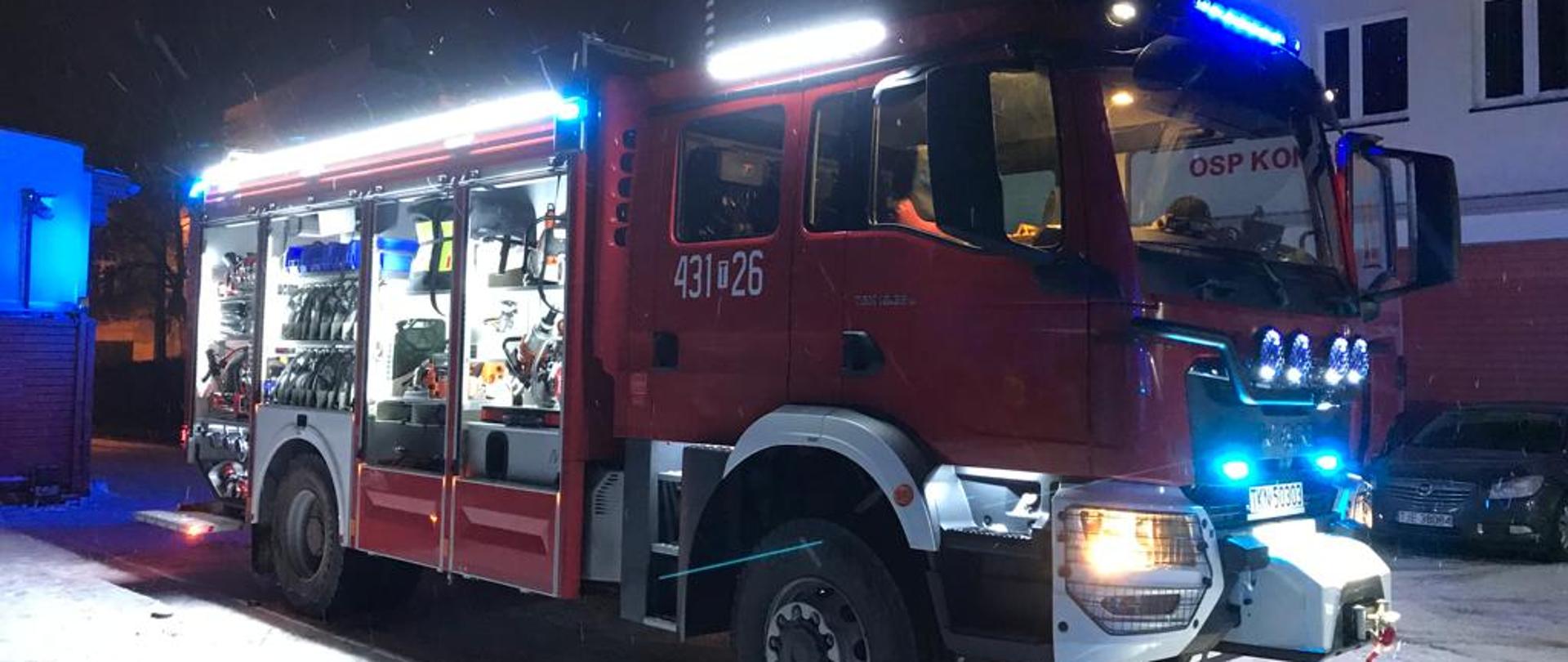 Nowy ciężki samochód ratowniczo - gaśniczy w koneckiej JRG