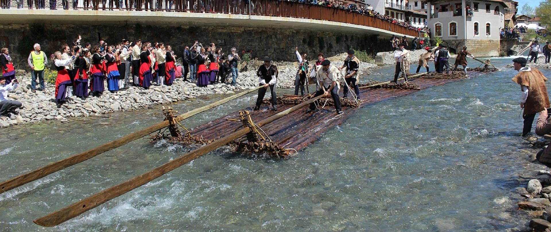 Timber rafting in Poland