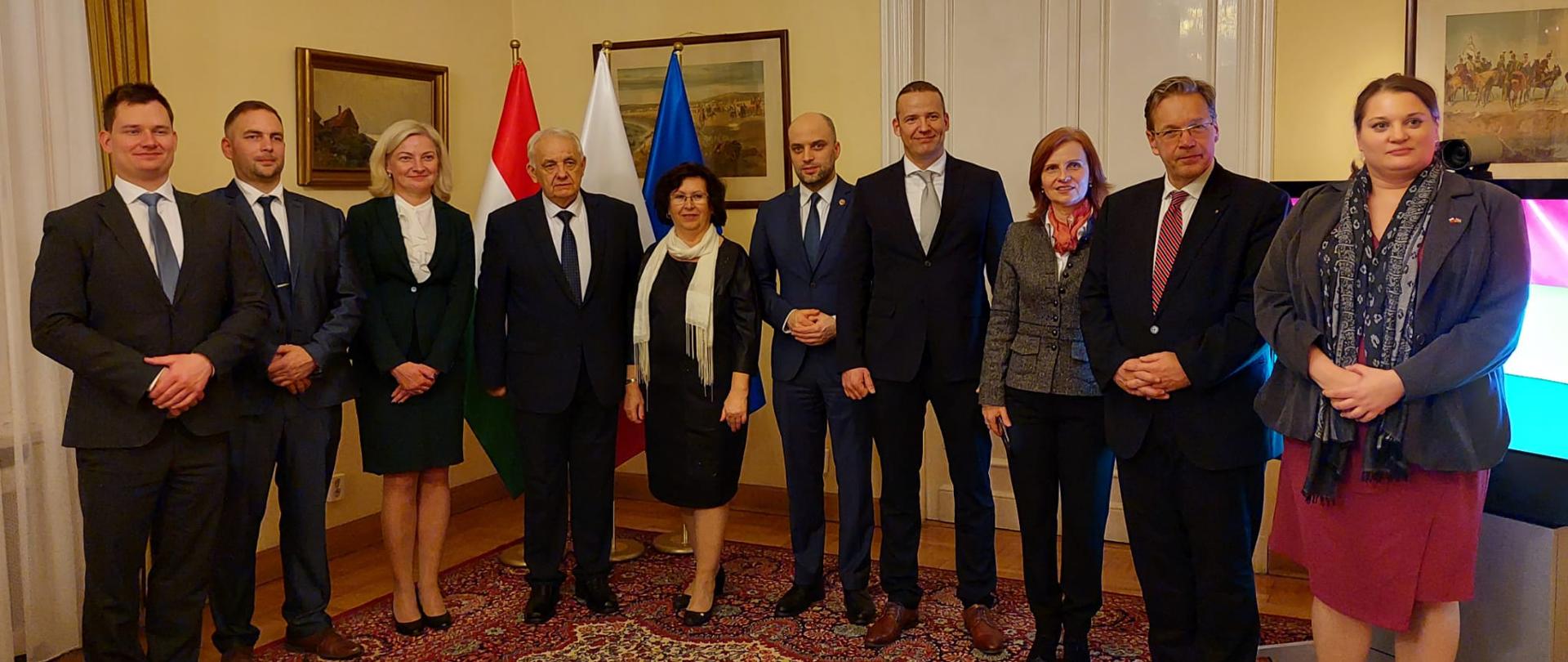 Spotkanie z członkami parlamentarnej Węgiersko-Polskiej Grupy Przyjaźni (5 grudnia 2022)