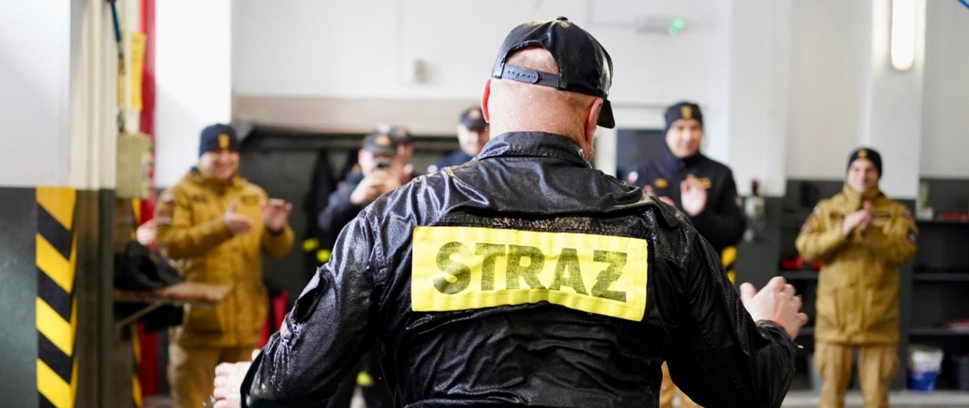 Pożegnanie ze służbą funkcjonariuszy Komendy Powiatowej PSP w Zawierciu.