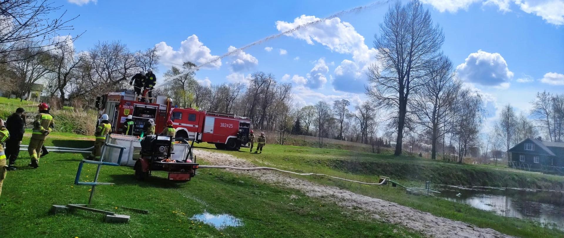Ćwiczenia z zakresu poboru wody do celów przeciwpożarowych