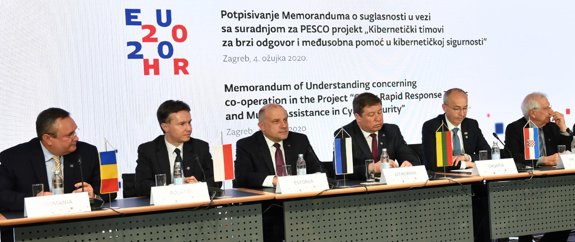 W dniach 4 - 5 marca w Zagrzebiu odbyło się spotkanie ministrów obrony państw UE. Mariusza Błaszczaka, ministra obrony narodowej reprezentował podsekretarz stanu Paweł Woźny. 