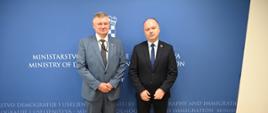 Ambasador P.Czerwiński z ministrem ds. demografii i migracji I.Šipiciem