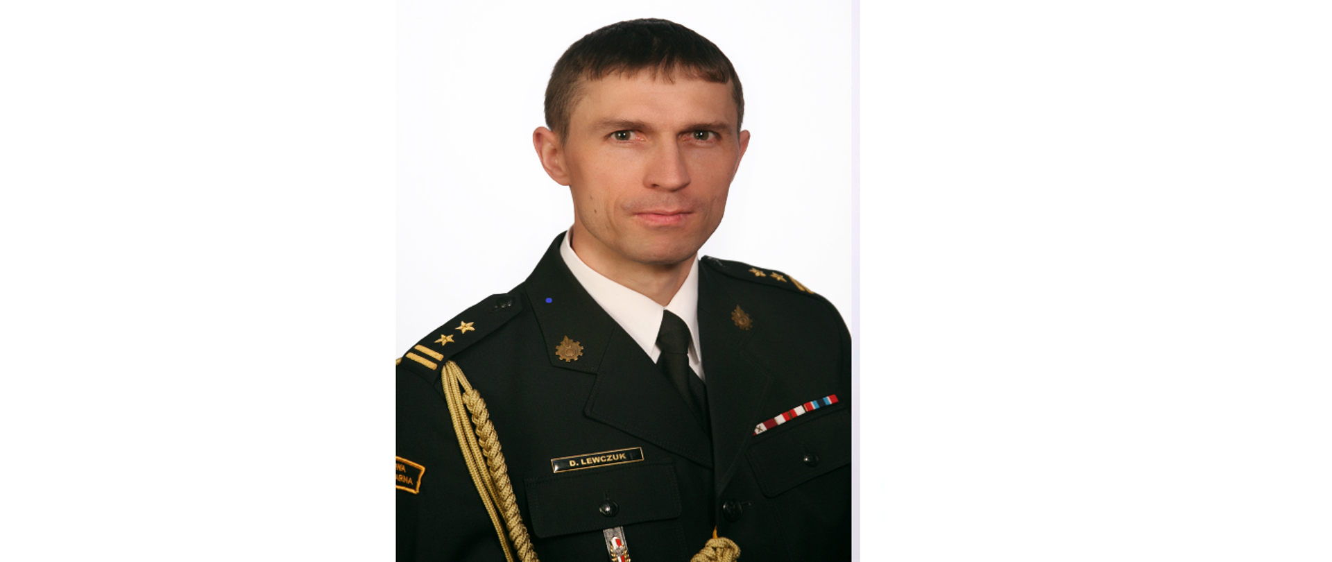 Mężczyzna w mundurze wyjściowym PSP