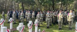 Honorary Guard and Military Band at the Cementary in Lommel