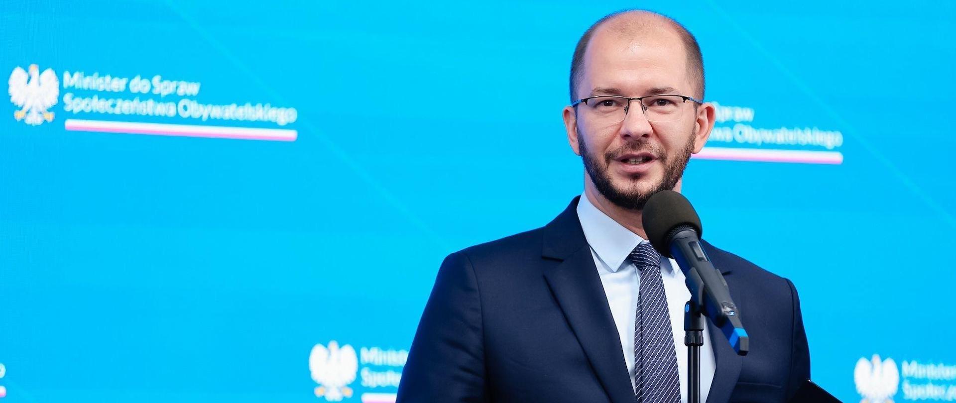 Konferencja prasowa wiceministra Marka Krawczyka oraz dyrektora NIW-CRSO Michała Brauna