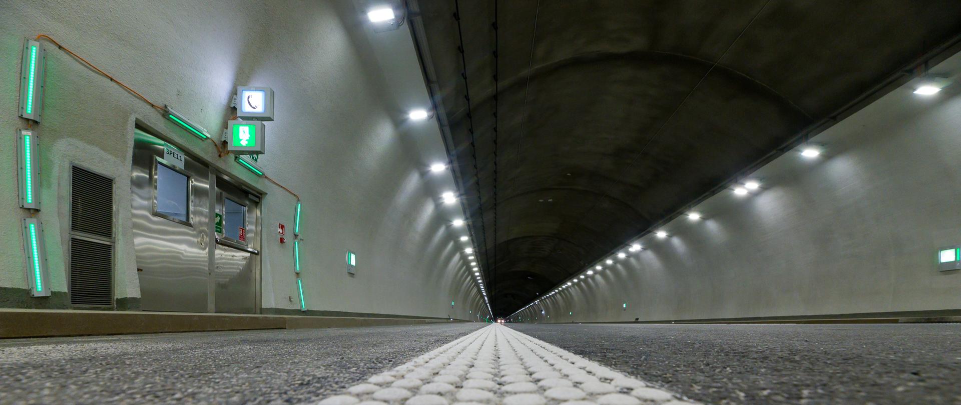 Tunel pod górą Luboń Mały w ciągu S7 Lubień - Rabka-Zdrój