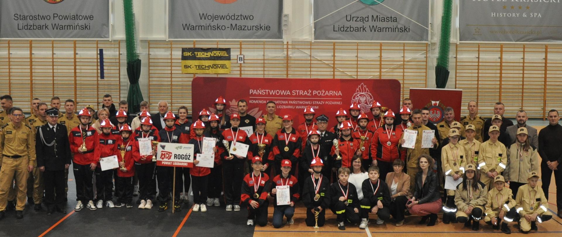 I Halowe Młodzieżowe Zawody Sportowo-Pożarnicze MDP powiatu lidzbarskiego 