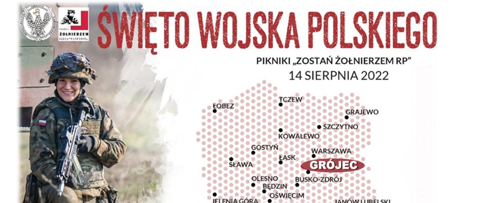 Zaproszenie na Święto Wojska Polskiego - plakat