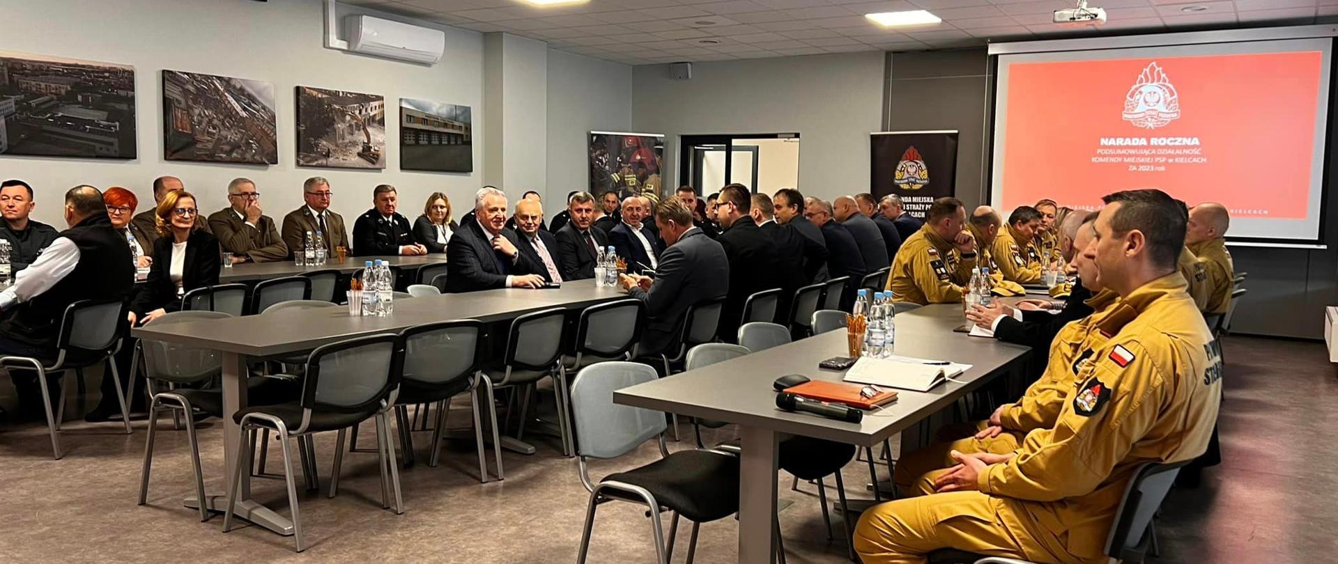 Narada roczna w Komendzie Miejskiej Państwowej Straży Pożarnej w Kielcach
