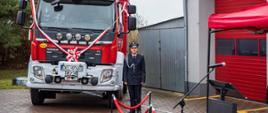 Uroczyste przekazanie nowego samochodu ratowniczo – gaśniczego dla Ochotniczej Straży Pożarnej w Gierałcicach