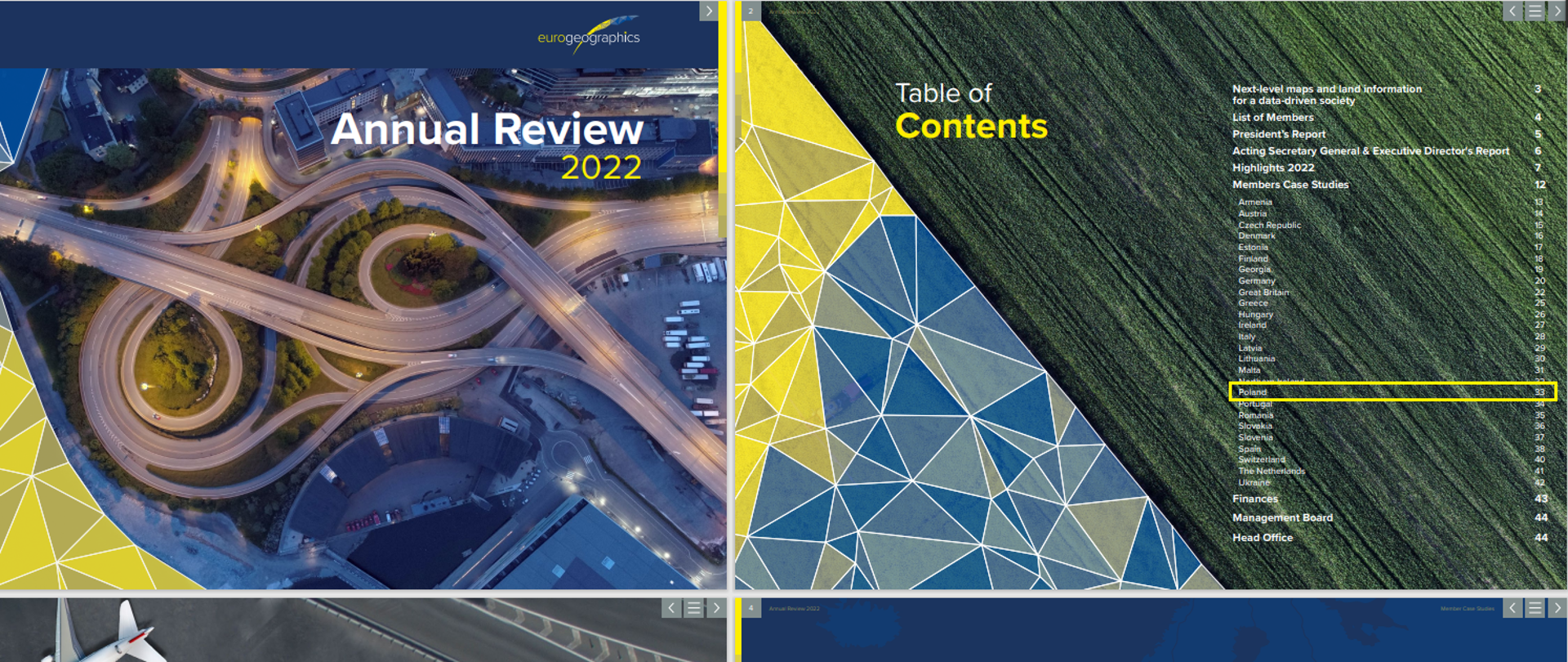 Zdjęcie przedstawia stronę tytułową Annual Review 2022 r.