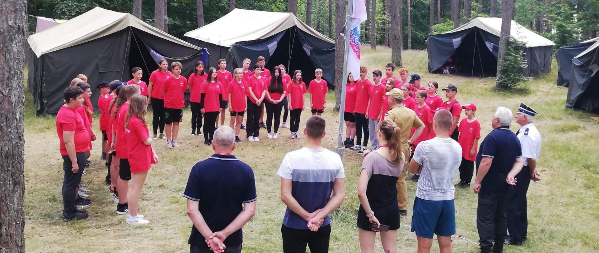 WIZYTACJA OBOZU MŁODZIEŻOWYCH DRUŻYN POŻARNICZYCH