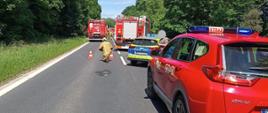 droga samochody strażackie akcja-wypadek
