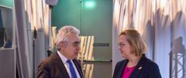 Minister Anna Moskwa i Fatih Birol