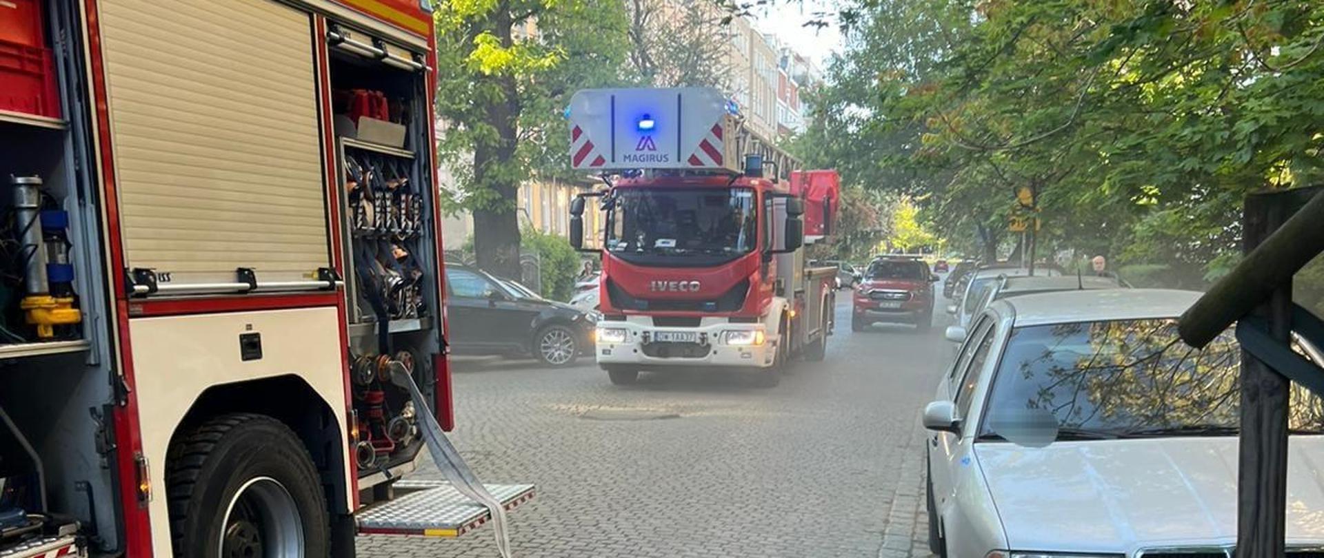 Pożar pustostanu przy ul. Matejki