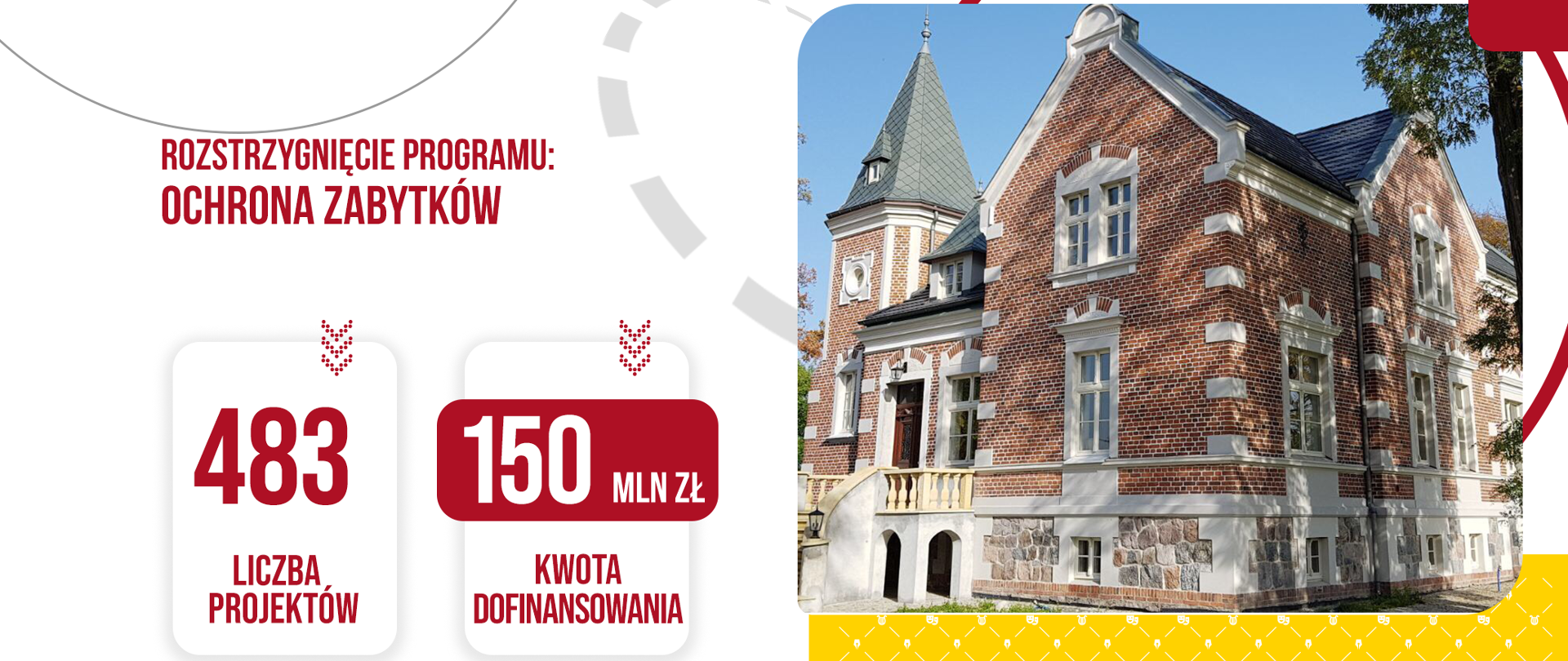 Znamy wyniki I naboru do programu „Ochrona zabytków”