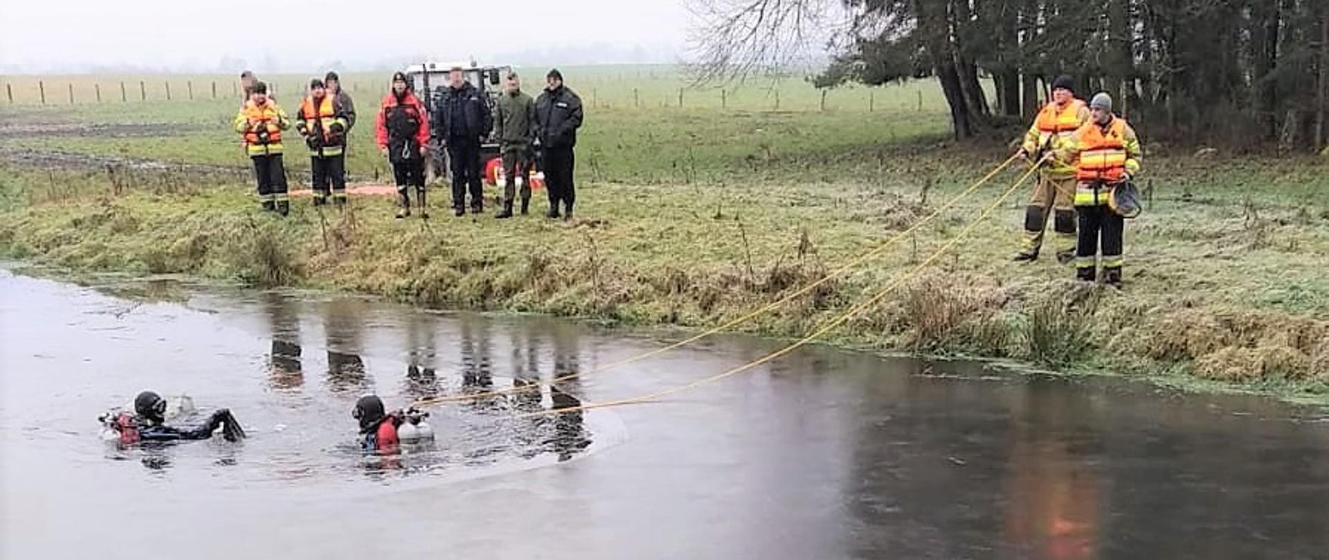 Strażacy odnaleźli ciało zaginionego mężczyzny w Krzynowłodze Wielkiej