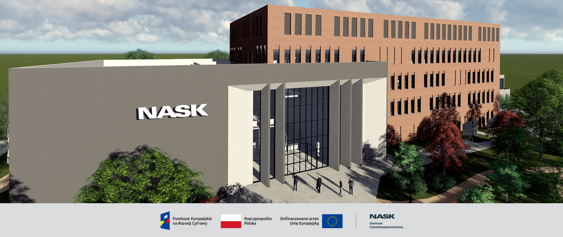 Projekt i wizualizacja inwestycji Centrum Cyberbezpieczeństwa NASK