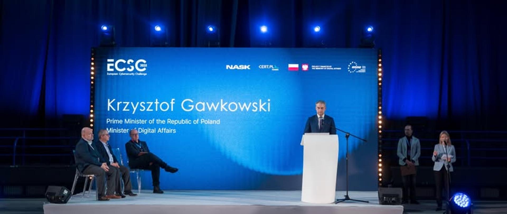 Wystapienie wicepremiera na ECSC