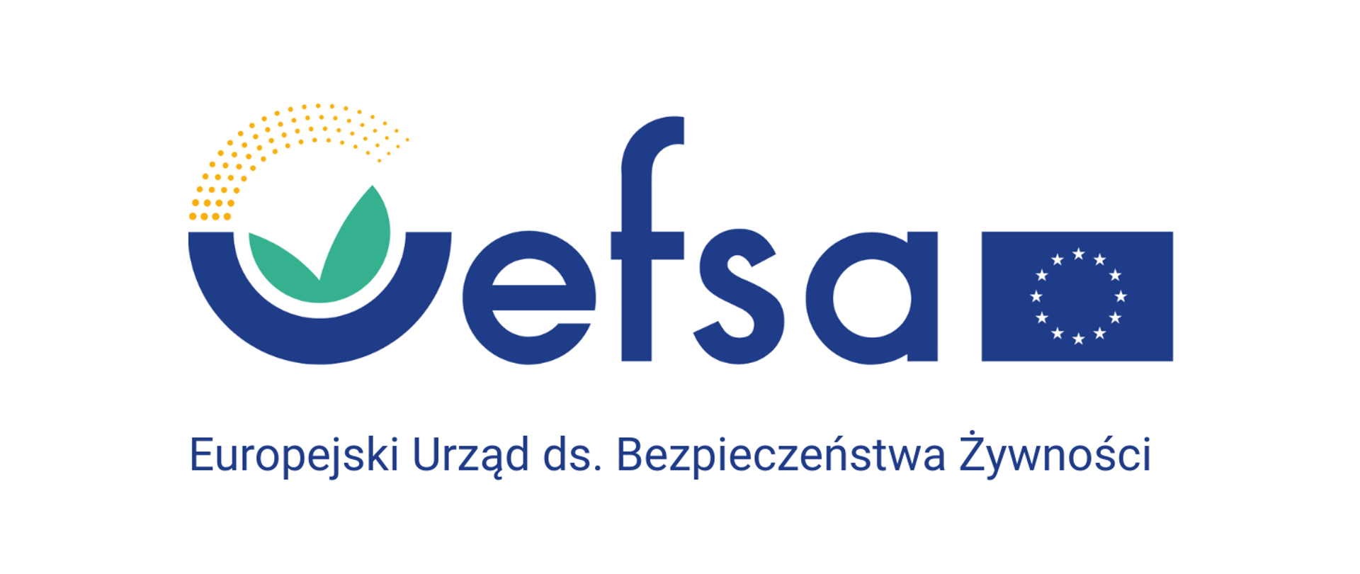 białe tło, pośrodku logotyp Europejskiego Urzędu ds. Bezpieczeństwa Żywności (EFSA)