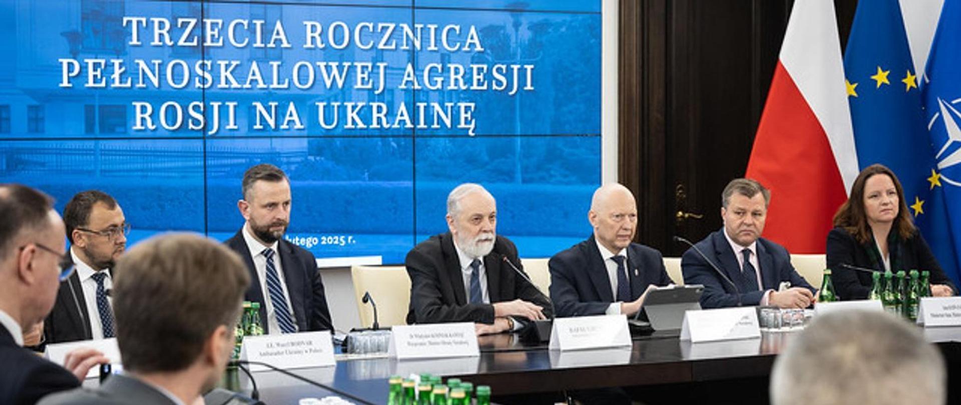 Wiceminister Anna Radwan-Röhrenschef wzięła udział w Konferencji „Trzecia rocznica pełnoskalowej agresji Rosji na Ukrainę”