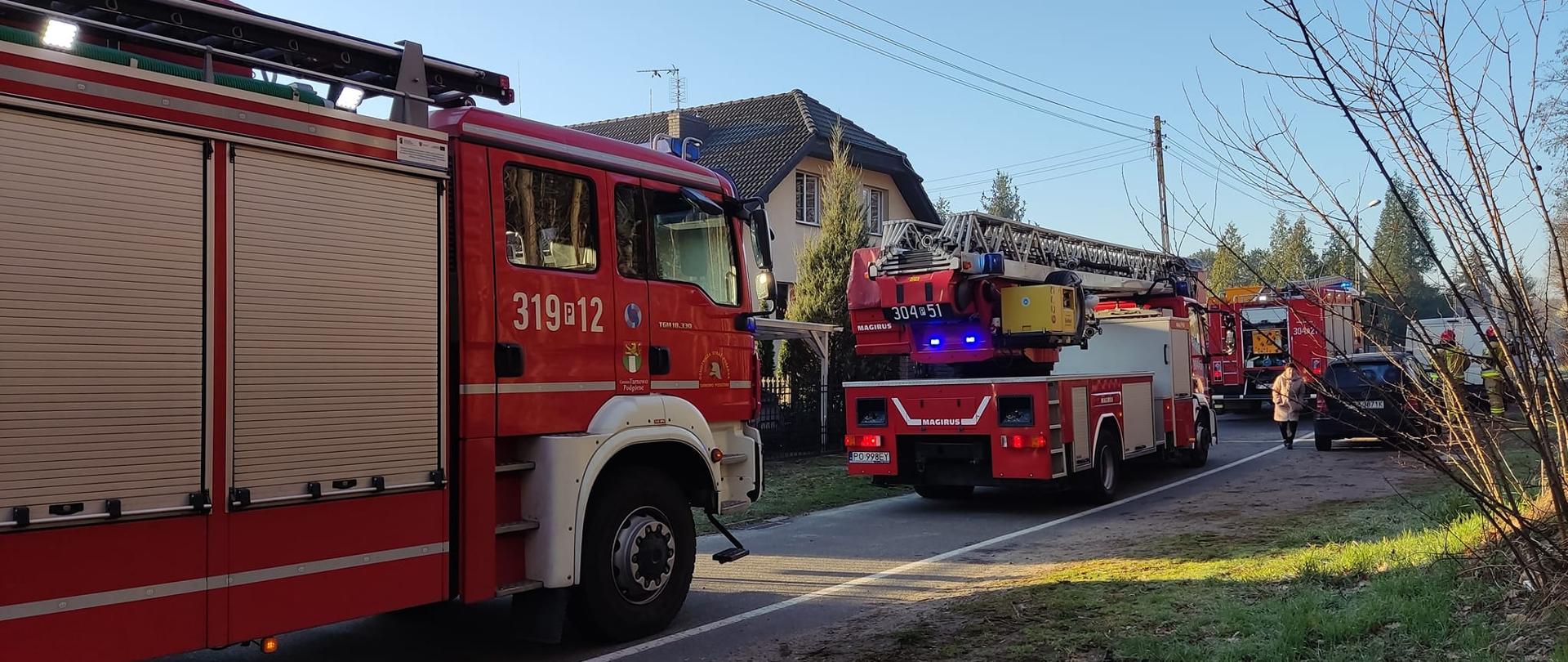 Pożar piwnicy w budynku jednorodzinnym