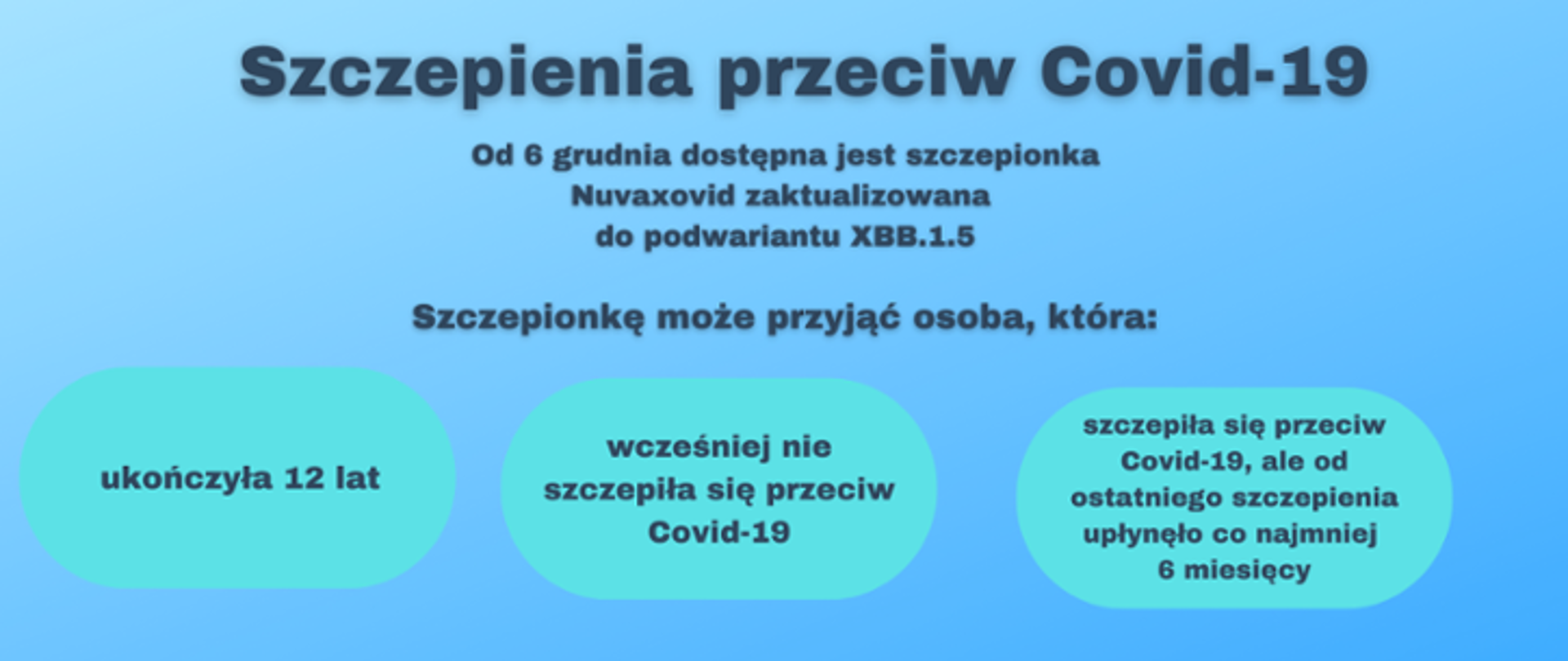Informacje kto może przyjąć nową szczepionką Nuvaxovid zaktualizowana do podwariantu XBB.1.5