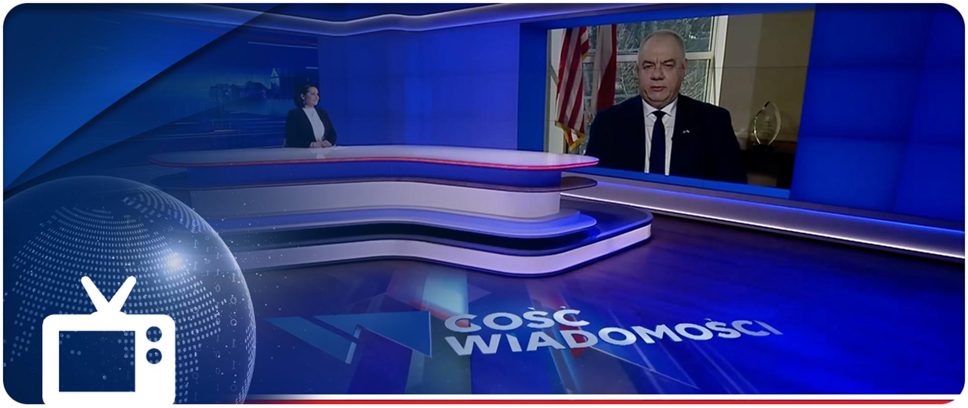 Jacek Sasin z USA w Gościu Wiadomości