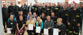 Szkolenie podstawowe strażaków ochotników z powiatu monieckiego