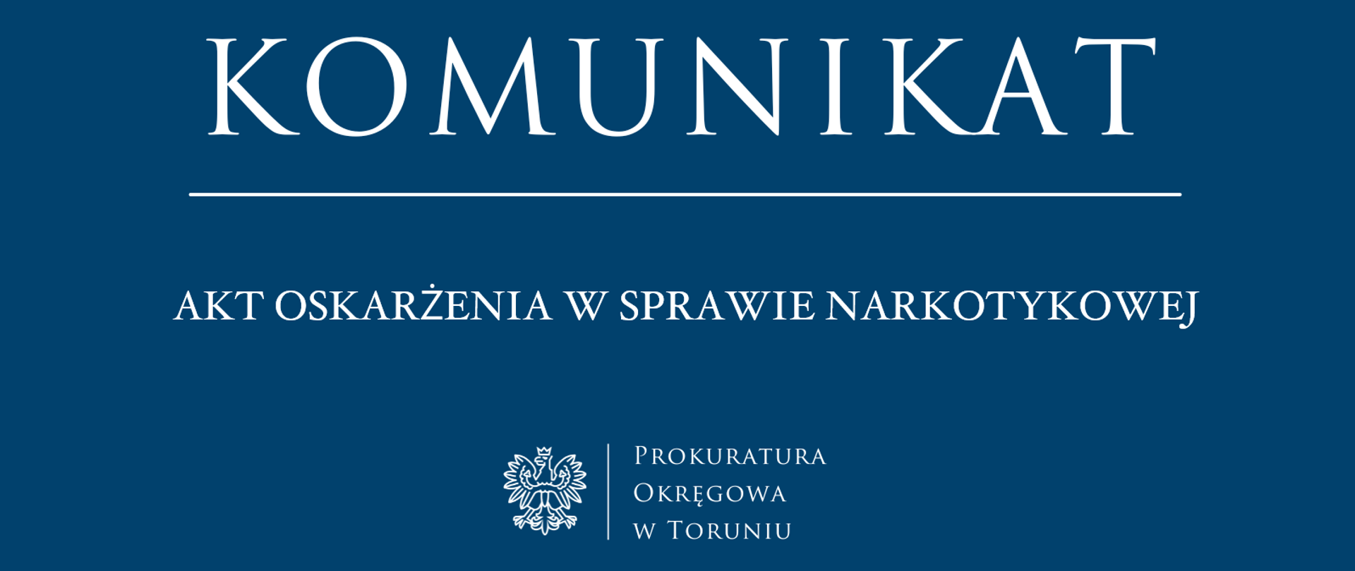 Akt oskarżenia w sprawie narkotykowej