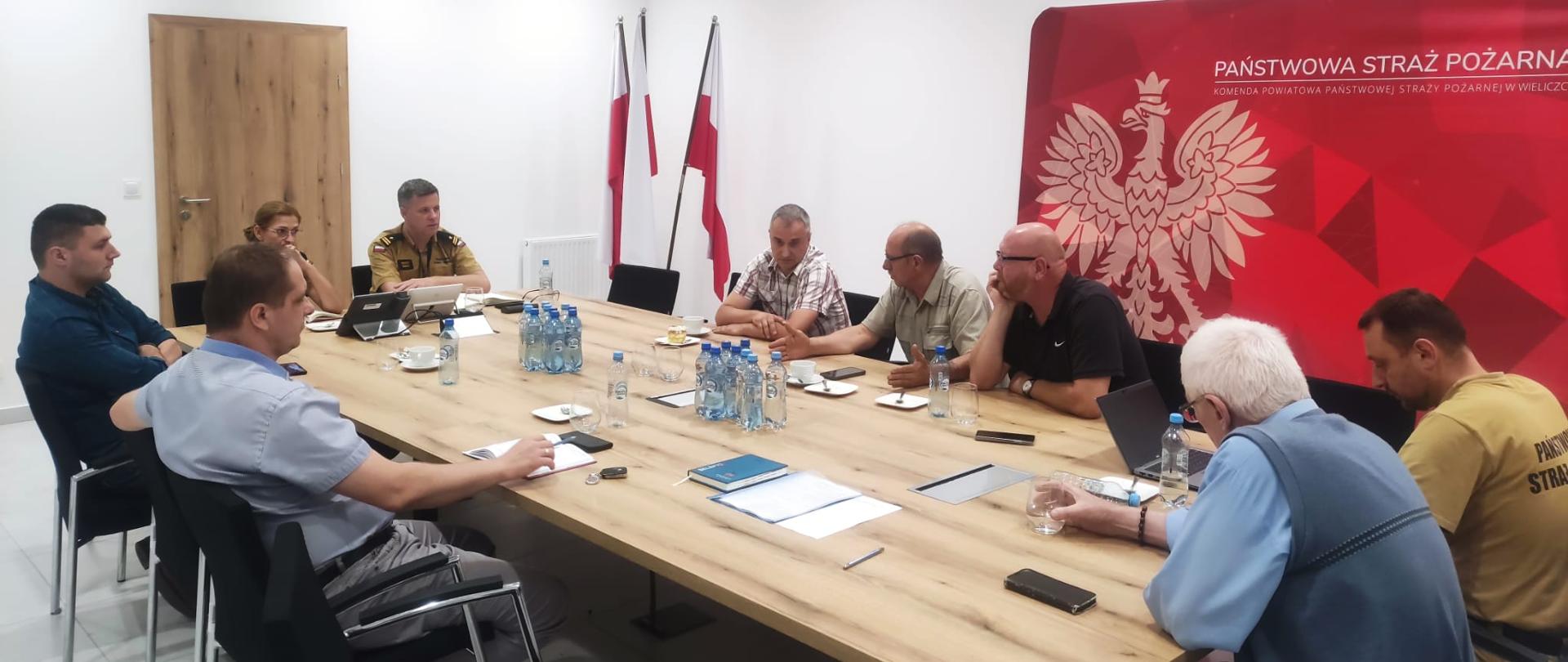 Odprawa Kierownictwa Komendy PSP w Wieliczce z Komendantami Gminnymi OSP