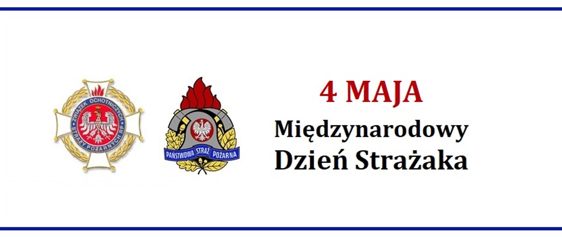 Logo OSP i PSP na białym tle