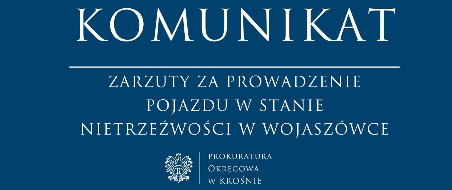 Zarzuty za prowadzenie pojazdu w stanie nietrzeźwości w Wojaszówce