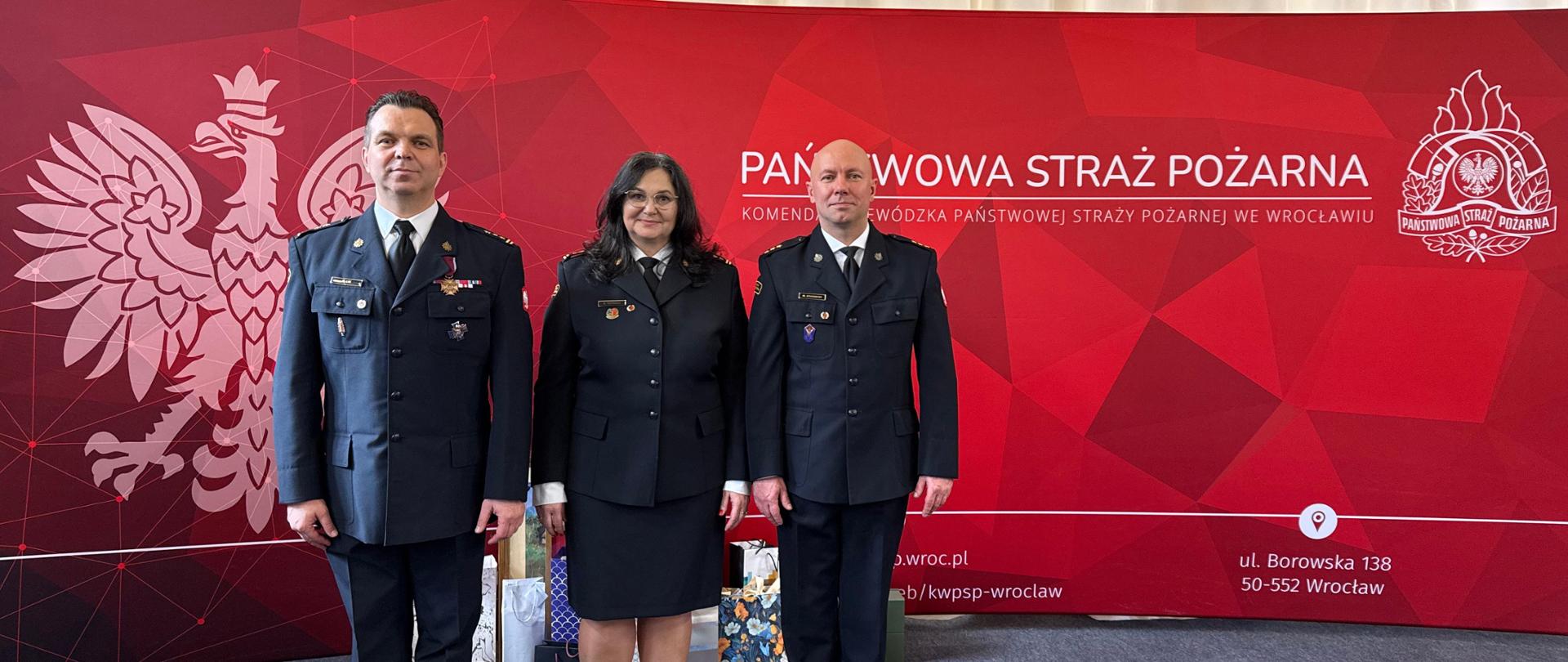 Pożegnanie ze służbą w Komendzie Wojewódzkiej PSP we Wrocławiu